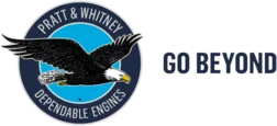 Logo Pratt & Whitney na materiałach firmowych i technicznych Logo Pratt & Whitney na materiałach firmowych i technicznych